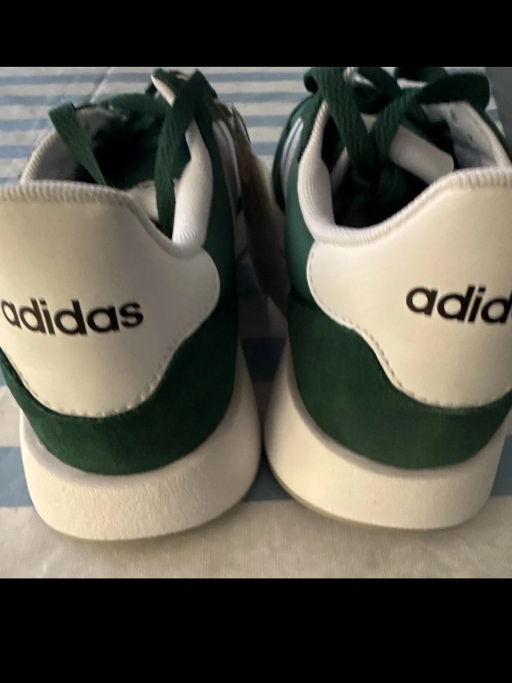 Adidas Run 60s 2.0 Green White Mens 8.5 Womens 9.5 EUR 42